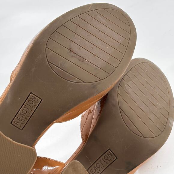 Kenneth Cole REACTION Indya Mary Jane Heels 9.5 Tan Camel NWOT Pumps 90s Y2K - Picture 10 of 10